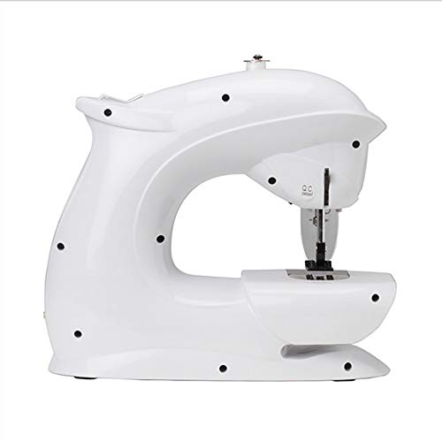 Machine à coudre électronique multifonction compacte avec double fil pour couture débutant