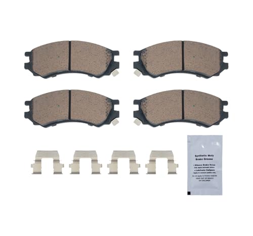 Image of HUSCH D507 Front Ceramic Brake Pads Kit Fit For Saturn SC 1991-1992, For Saturn SL 1991-2002, For Saturn SL1 1991-2002, For Saturn SL2 1991-2002, For Saturn SW1 1993-1999, For Saturn SW2 1993-2001
