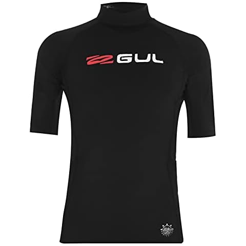 Gul Mens Black UV Shield Rash Vest Cover