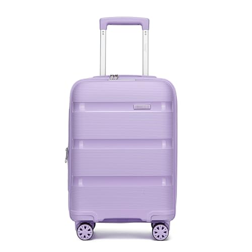 Image of Kono 20 Inch Expandable Carry on Luggage, Airline Approved Suitcase, Purple