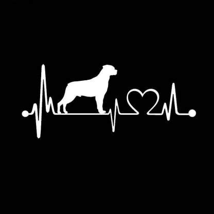 ISEE 360® Car Stickers Exterior for Windows Sides Bumper Dog Love Vinyl ...