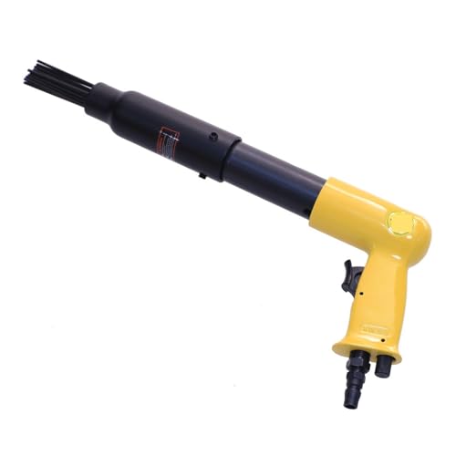 Faible bruit Dissolvant de rouille de pistolet pneumatique à 19 aiguilles, dissolvant de rouille d'aiguille de pelle à Air, marteau à percussion portatif pour le travail du bois et du béton(AT-250)