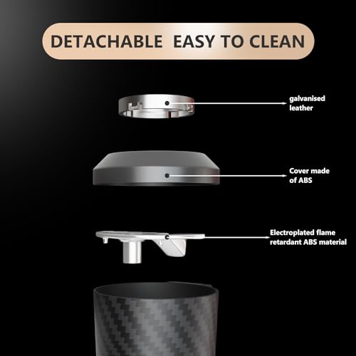 Image of Car Ashtray ,car ashtray with lid smell proof with Built-In Cigarette Recess Anti-Odor ashtray for car smell proof Fits Most Cars /Vent Cup Holders Home Office