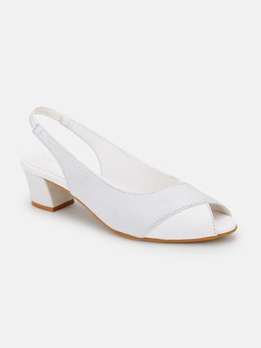 Image of Marc Loire Women's Slip On Shimmer Peep Toes Block Heel Fashion Sandals for Casual, Outdoor, Party and Holidays