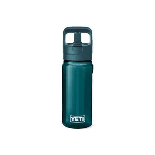 Image of YETI Yonder 600 ml /20 oz Water Bottle with Yonder Straw Cap, Agave Teal