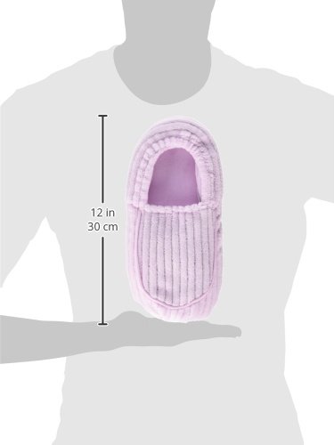 Image of warmies Microwaveable House Slippers for Women - Plush, Soft & Fuzzy Indoor Slippers with Backs & Non-Slip Memory Foam Soles - Cozy Warm Ladies Slipper