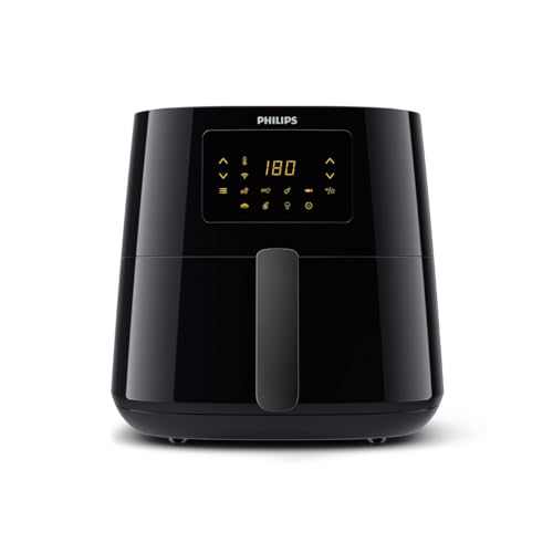 Airfryer Philips Série 5000 XL, 6.2L (1.2Kg), Airfryer 14 en 1, Connecté en Wifi, 90 % de graisse en moins grâce à la technologie Rapid Air, Digitale, Application de recette (HD9280/90)