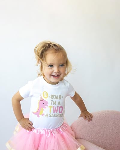 Image of Perfect Pairz 2nd Birthday Outfit Baby Girl Tutu Dress Set