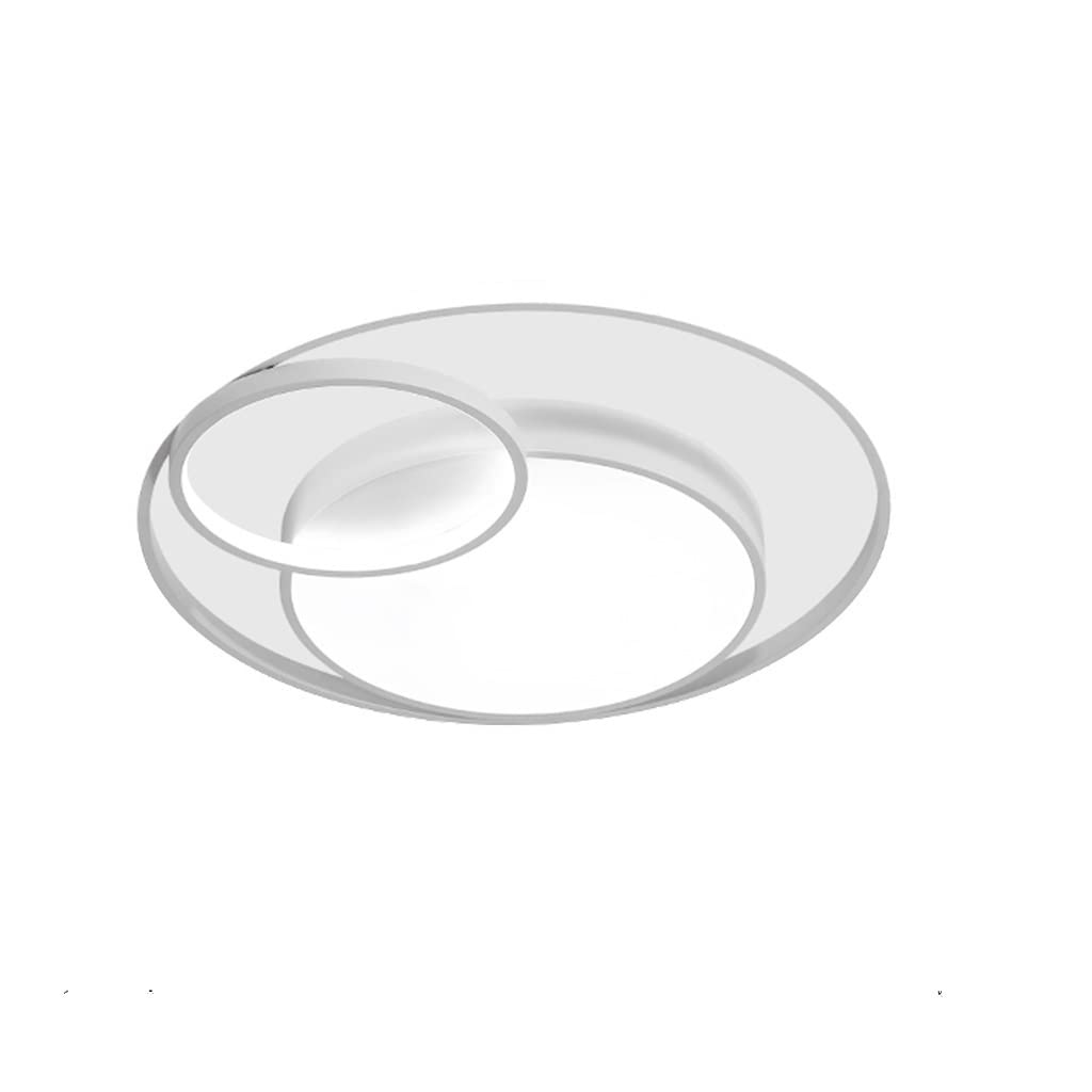 Plafonnier LED blanc 60cm design moderne et simple pour l'éclairage de votre salon contemporain