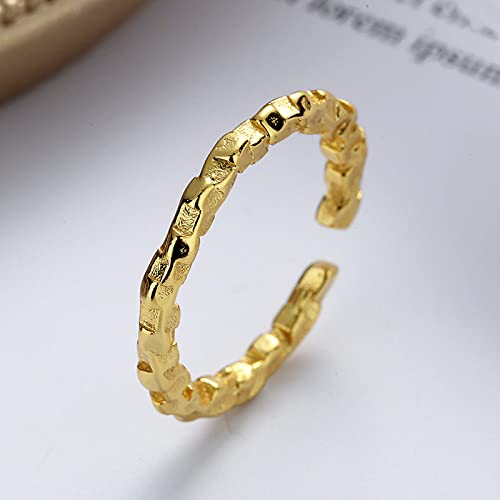 Bague ajustable femme le cadeau d'anniversaire idéal au style irrégulier