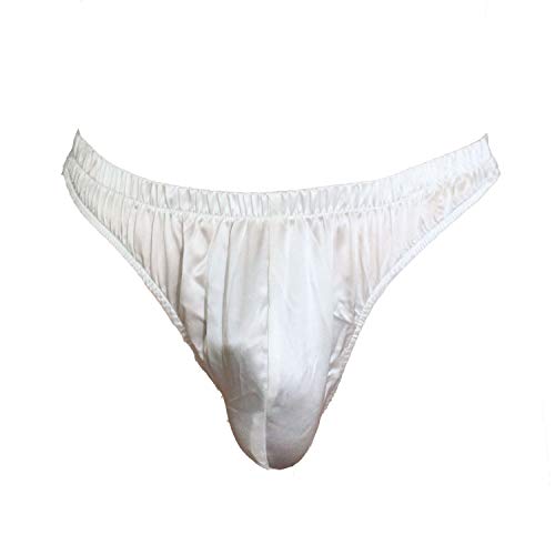 Paradise Silk Sexy 100% Silk Satin Underwear Mens Thong Briefs