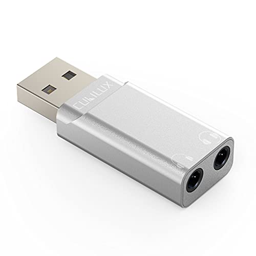 USB vers 2 x 1/8 AUX Splitter pour regarder des films à deux sur PC HP et Dell