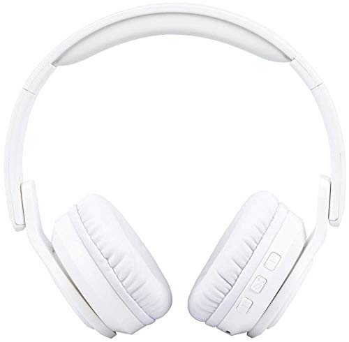 Ovegna H8: Auricular Bluetooth inalámbrico, Plegable, batería con batería de Larga duración, Audio de Alta fidelidad, Compatible con iPhone, iPad, Mac, PC (Blanco)