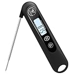 DOQAUS Meat Thermometers, 3S Instant Read Thermometer Digital Cooking Food Candy Thermometer with Backlight LCD and Magnet for Oil Deep Fry BBQ Grill Smoker