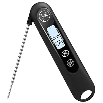 DOQAUS Meat Thermometers, 3S Instant Read Thermometer Digital Cooking Food Candy Thermometer with Backlight LCD and Magnet for Oil Deep Fry BBQ Grill Smoker