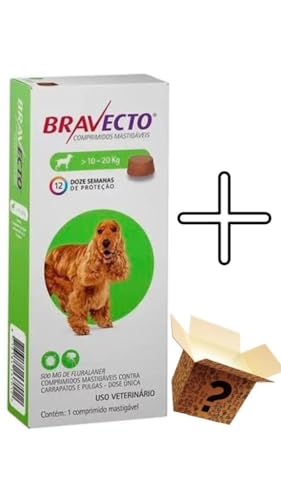 Bravecto Antipulgas Caes 10 A 20kg + Surpresa