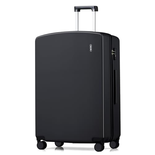 Image of Hanke 28 Inch Large Checked Luggage, Hard Shell with TSA Lock & Wet Pocket | PC Hard Shell, Large Check in Size, Separate Wet Pocket, 8 Spinner Wheels, for long Trip, European travel