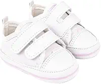 Sapatinho Tênis Duas Pontas Menina Ano Novo Bebê Mania Direto Da Fabrica Batizado Branco Com Rosa