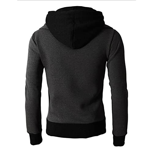 Maiyifu-GJ Zip Up Hoodies for Men Slim Fit Winter Warm Hooded Sweatshirt Jacket Long Sleeve Casual Windproof Coats2