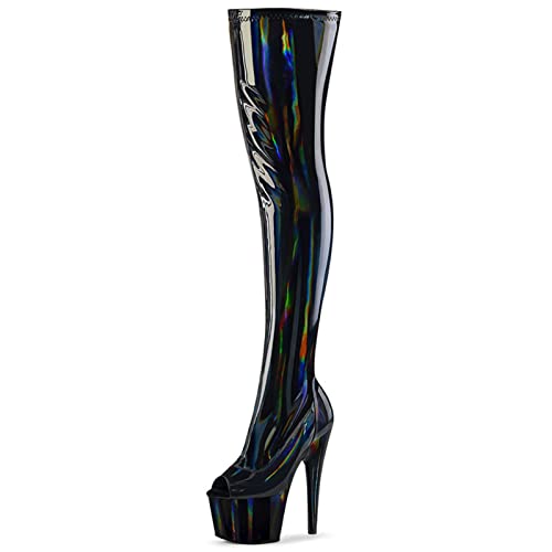 Bottes de pole dance talons hauts 17cm cuissardes femmes pour discothèque mode