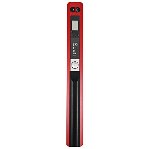 ECOiNVA iScan Scanner de Documents de Poche Portable, 900DPI USB Scanner de Image Portable Baliseur Photo Couleur A4 Mobile Scanner Handy Scan (Format JPG/PDF, Carte Micro SD/TF) (Red) – vue 6