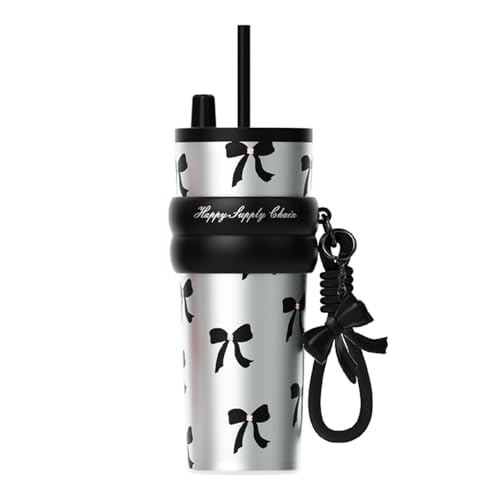 SDGA+ 24 OZ Stainless Steel Vacuum Tumbler with Lid and Straw, Iced Insulated Water Bottle Leak Proof, Portable Travel Coffee Mug, Reusable Double Wall Vacuum Thermal Cup for Women
