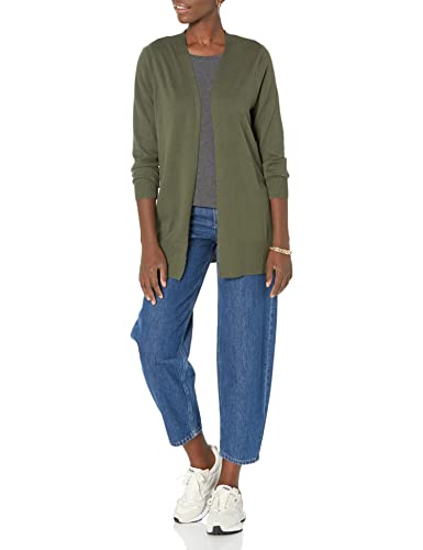 Amazon Essentials WAE35004FL18-OLI-2XL Women'S Lightweight Open-Front Cardigan Sweater thumb #4