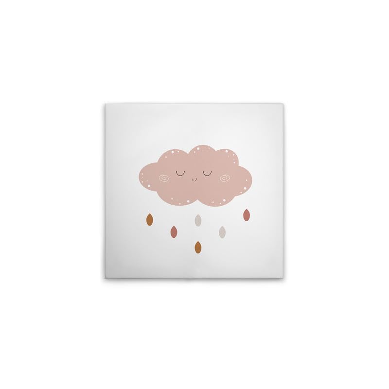 Toile pour chambre d'enfant nuage rose et blanc A.S. Création