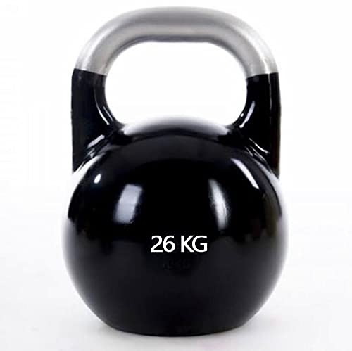 1441 Fitness Solid Steel Competition Kettlebell For Weightlifting Workout & Core Strength Training Muscle Building Colour Coded Heavy Duty Kettle Bell Equipment for Home & Gym