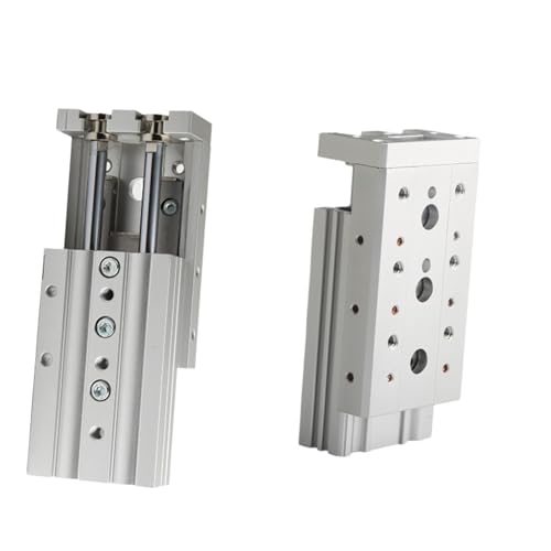Vérin pneumatique à glissière MXS16-75 double piston et table intégrée