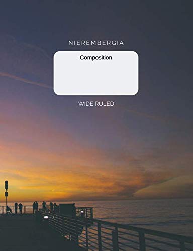 Nierembergia Composition Wide Ruled: Wide ruled notebook