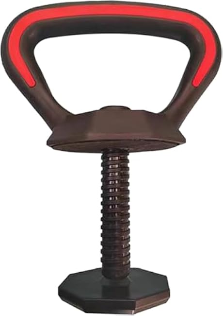 2025 Adjustable 2-in-1 Kettlebell Handle with Stand & Weight Plate Adapter - Portable Strength Training Bar for Home Gym, Outdoor, Travel Workouts | 9.45-inch Height
