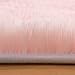 Pink Round Rugs for Girls Bedroom - Soft Fluffy Shaggy Plush Cute Fuzzy Furry Circle Area Rugs for Kids Baby Nursery Room - Circular Princess Decor