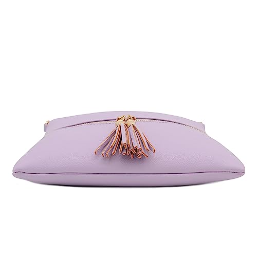 Image of DELUXITY Lightweight Medium Crossbody Bag with Tassel | Lightweight