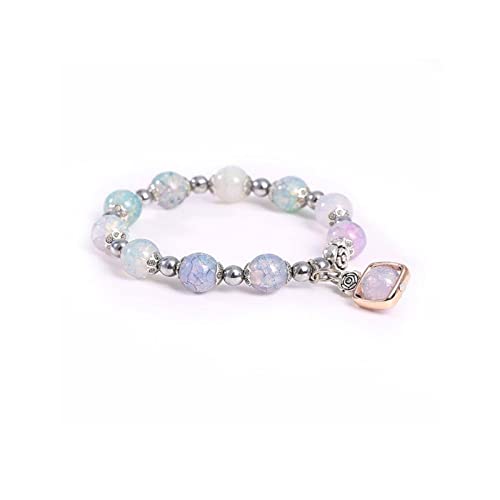 MAGIIE Pulsera Mujer Plata de Ley 925,Pulsera Cristal Mujer (Púrpura) Cover