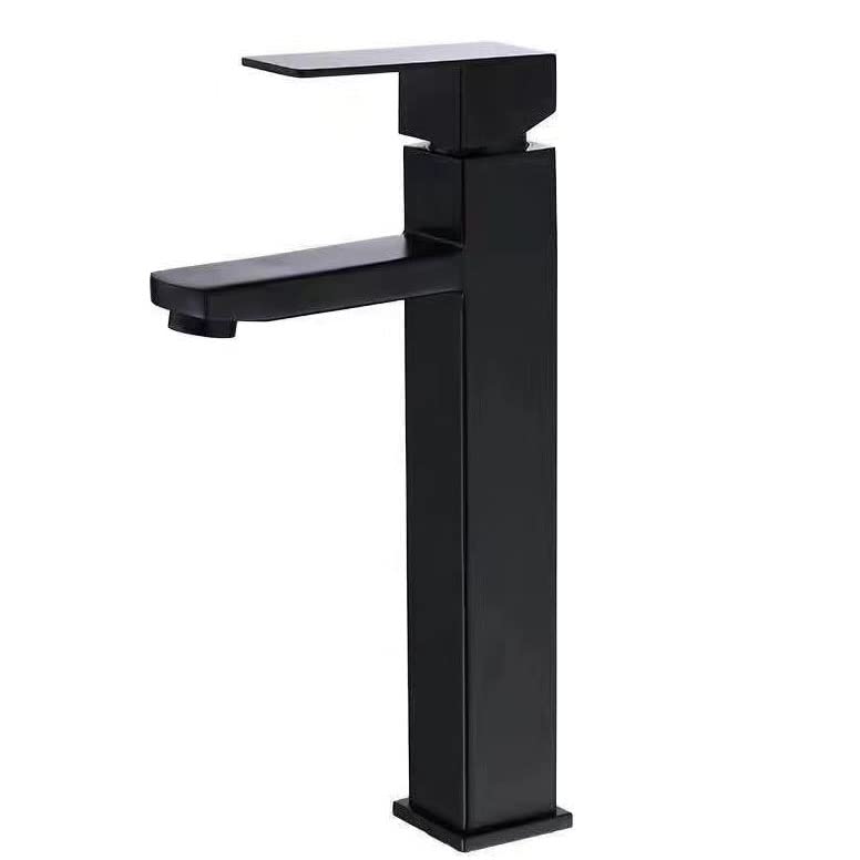 Cyrank Robinet De Lavabo De Salle De Bain, Robinet pour Lavabo De Salle De Bain, Robinet De Salle De Bain Noir en Acier Inoxydable Robinet De Lavabo Cascade Moderne pour Maison Hôtel 2 Tuyaux