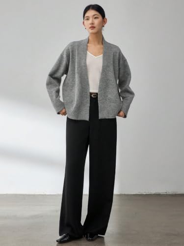 Image of WDIRARA Women's Wrap Long Sleeve Tie Front Cardigan