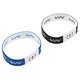 Abaodam 2 Stück Elastische Bibelarmbänder mit Bibelvers Anhängern für Damen und Herren Spirituelle Armbänder für Alltag Abschlussfeiern und Christliche Anlässe