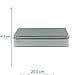 mikken # 45817 # 1 Rectangular Tarro/Galletas./Caja de Metal/Praline Lata Color Plateado,...