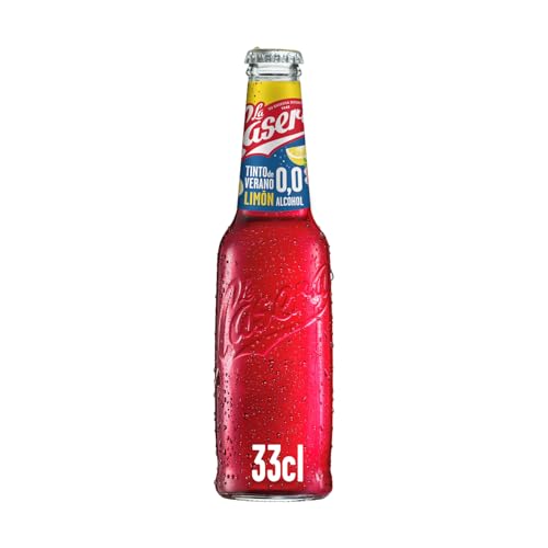 La Casera Tinto de Verano con Limón sin Alcohol 0,0% - Botella Vidrio 27,5 cl