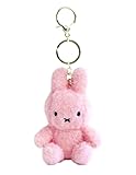 MSGlobal Cute Plush Keychain for Bag, Backpack, About 5 Inches (Pink)