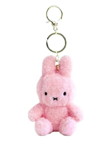 MSGlobal Cute Plush Keychain for Bag, Backpack, About 5 Inches - Pink