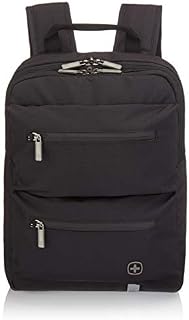 Wenger Luggage CityMove Triple Protected Padded Laptop Backpack with RFID, Black, 14-inch