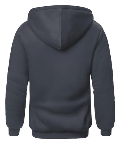 Image of SCODI Hoodies for Men Heavyweight Fleece Sweatshirt - Full Zip Up Thick Sherpa Lined Hooded Sweatshirts