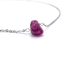 Algopix Similar Product 17 - 37ct Real Raw Natural Ruby necklace