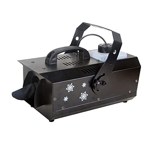 Máquina de nieve artificial para interiores y exteriores, 600 W, para eventos y fiestas, con efecto de luz LED y control remoto miniatura 1