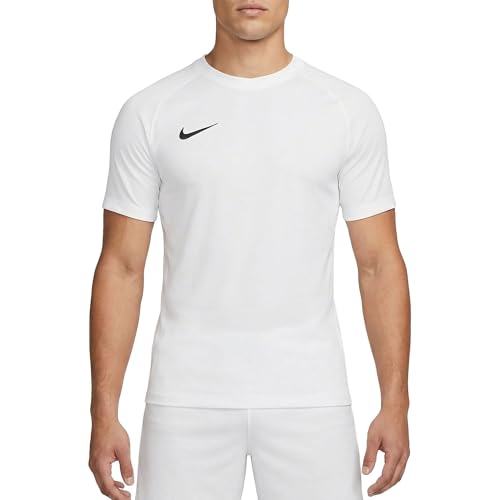 Nike Dri-Fit Park VIII Maillot De Foot À Manches Courtes pour Homme, White/Black, HV8173-100, L