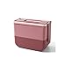 JUNL Dorośli pudełka na lunch Dwuwarstwowa Box Bento Box dla PortableLestyle Lunch Box Przeszczepiony Pojemnik na żywność Pudełko do przechowywania mikrofalówki (Color : Pink, Size : B)