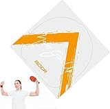 2 Stück Hochleistungs-Tischtennis-Gummiplatten - antistatische Schutzfolie mit 17 x 17 cm Selbstklebender Rückseite für Tischtennis-Paddel, transparentes, langlebiges Design für verbesserte