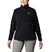 Columbia Womens Benton Springs Half Snap II Pull Over Fleece Jacket, Black, X-Small